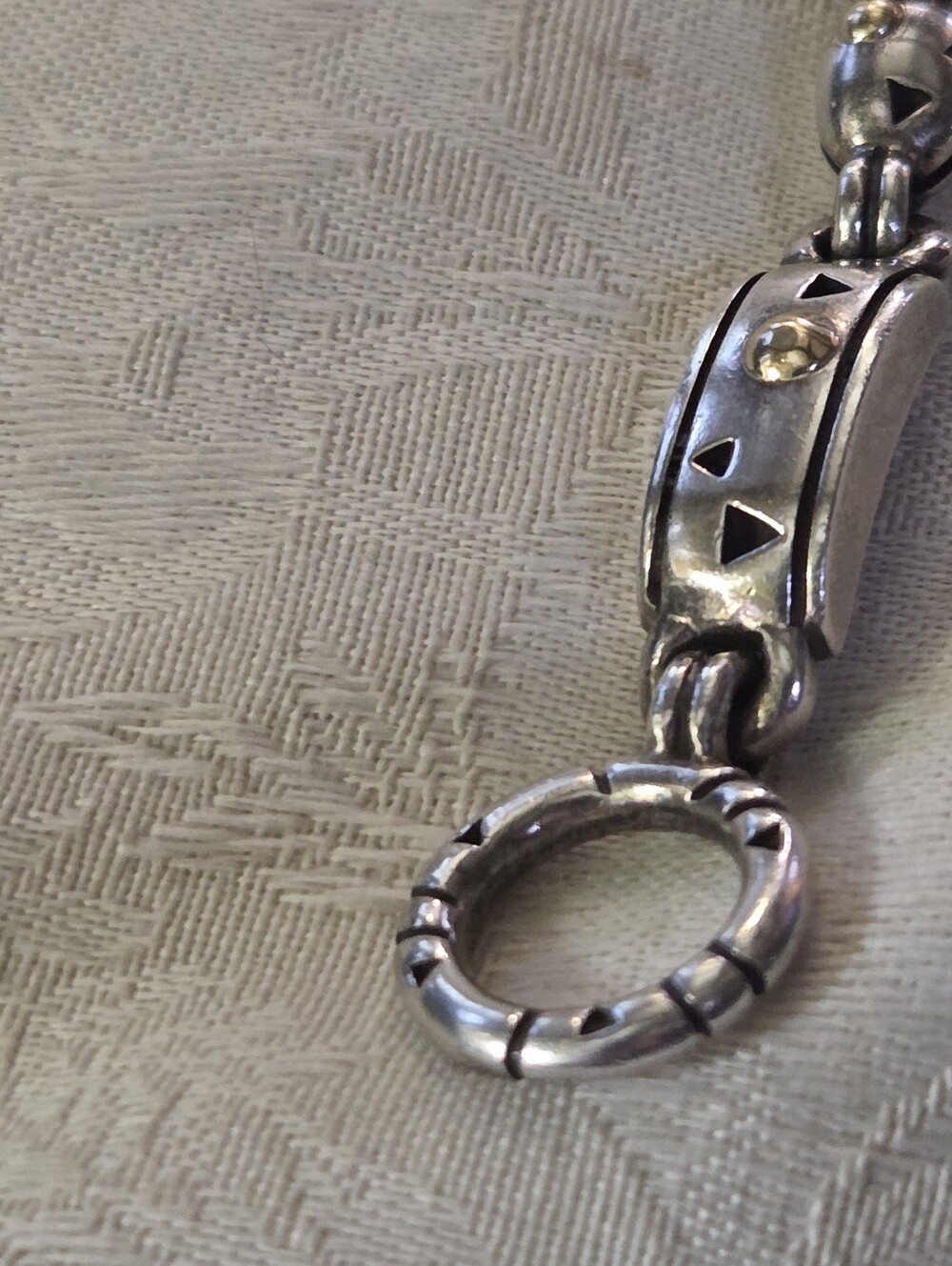 John Atencio Solar Toggle Link Bracelet, SS & 18k - Picture 8 of 14